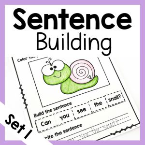 sentence building worksheets scramble