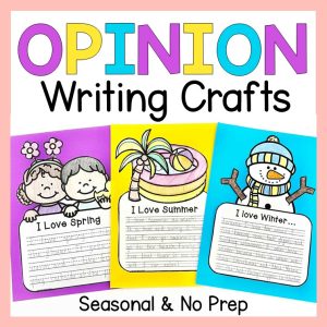 opinion writing crafts prompts craftivity bulletin board